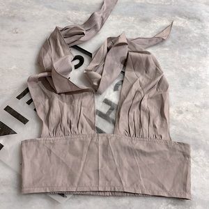 New in bag, shein mauve halter top, size medium